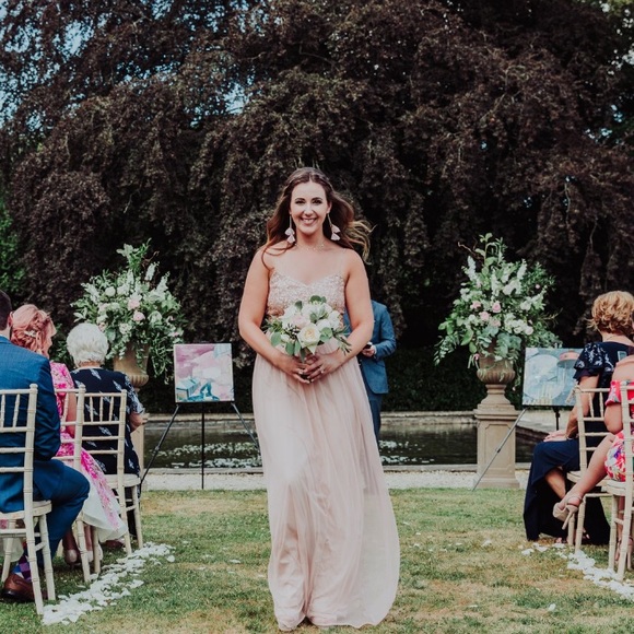 Adrianna Papell Ombré Sequined and Tule Gown - Picture 2 of 3